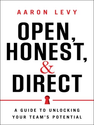 cover image of Open, Honest, and Direct